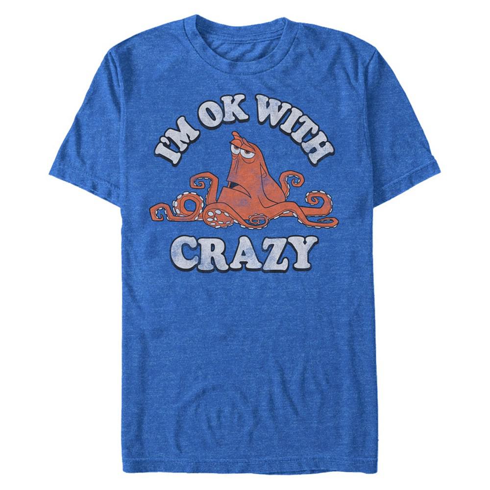 Fifth Sun Disney Men's Finding Dory Hank Ok with Crazy, Short Sleeve T-Shirt