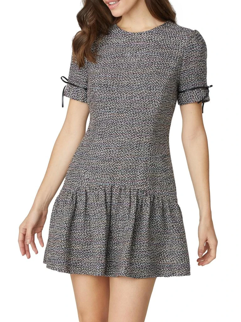 Shoshanna Ivey Tweed Drop-Waist Minidress 1