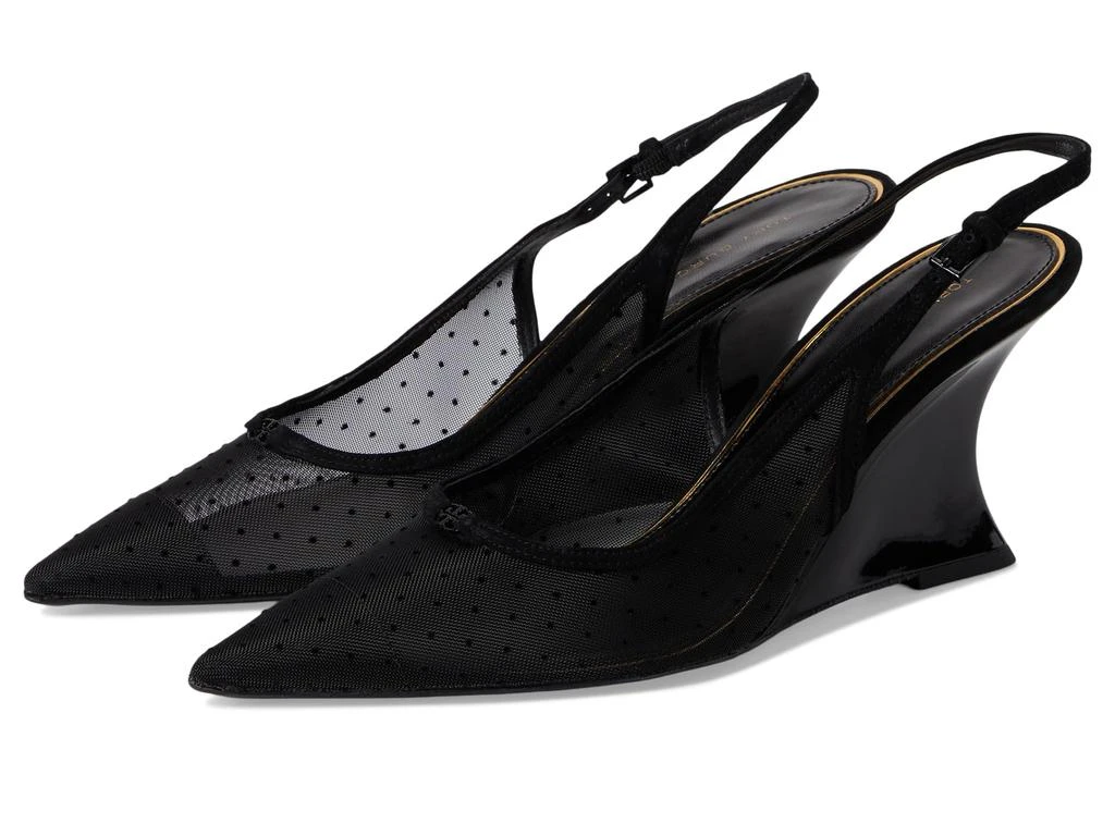 Tory Burch Double T-Buckle Wedge 75 mm