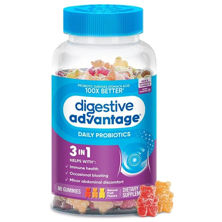 Digestive Advantage Daily Probiotics Gummies For Women
s
Men
s Digestive
Gut Health, Bloating Assorted Fruit