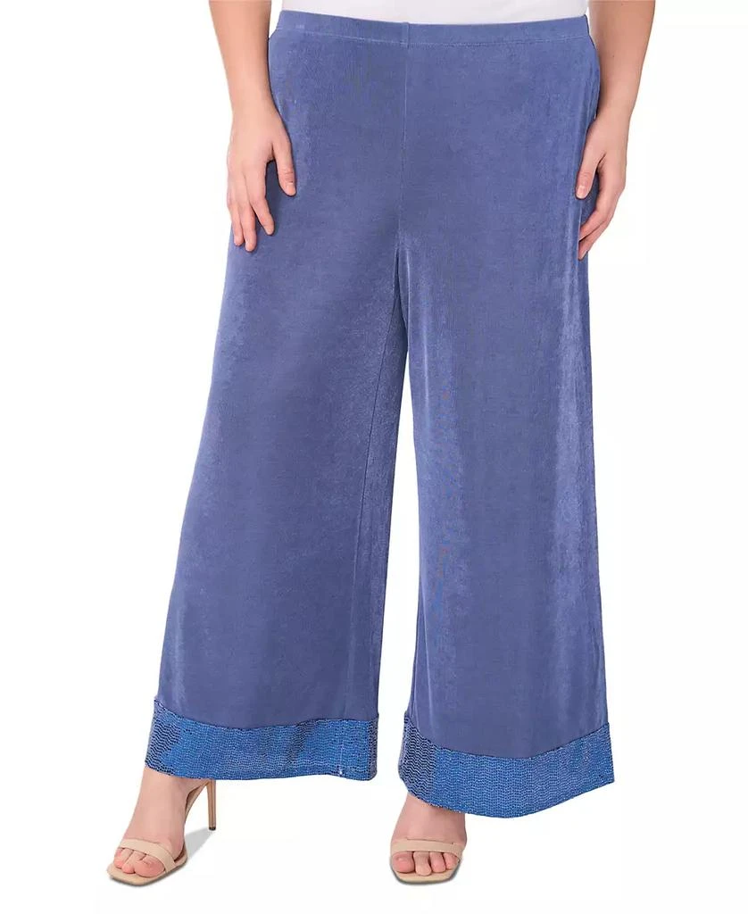 MSK Plus Size Jersey-Knit Wide-Leg Pants 1