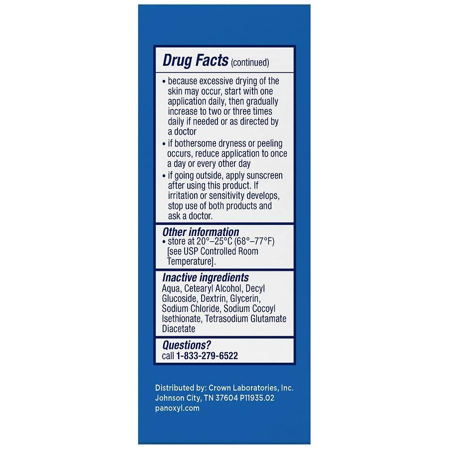 PanOxyl Acne Cleansing Bar 10% Benzoyl Peroxide Fragrance-Free 10