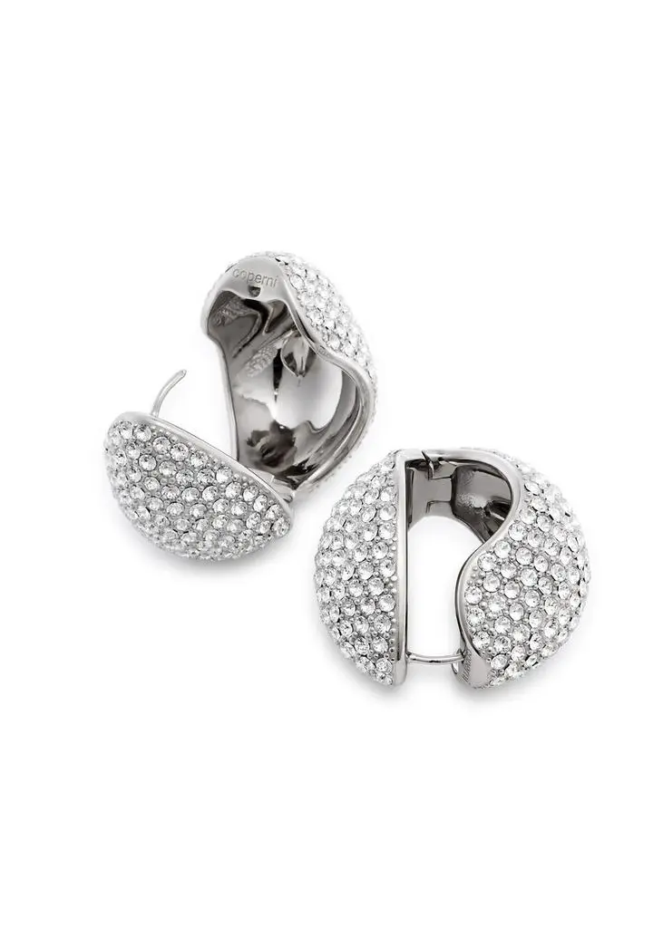 COPERNI Crystal-embellished hoop earrings  3