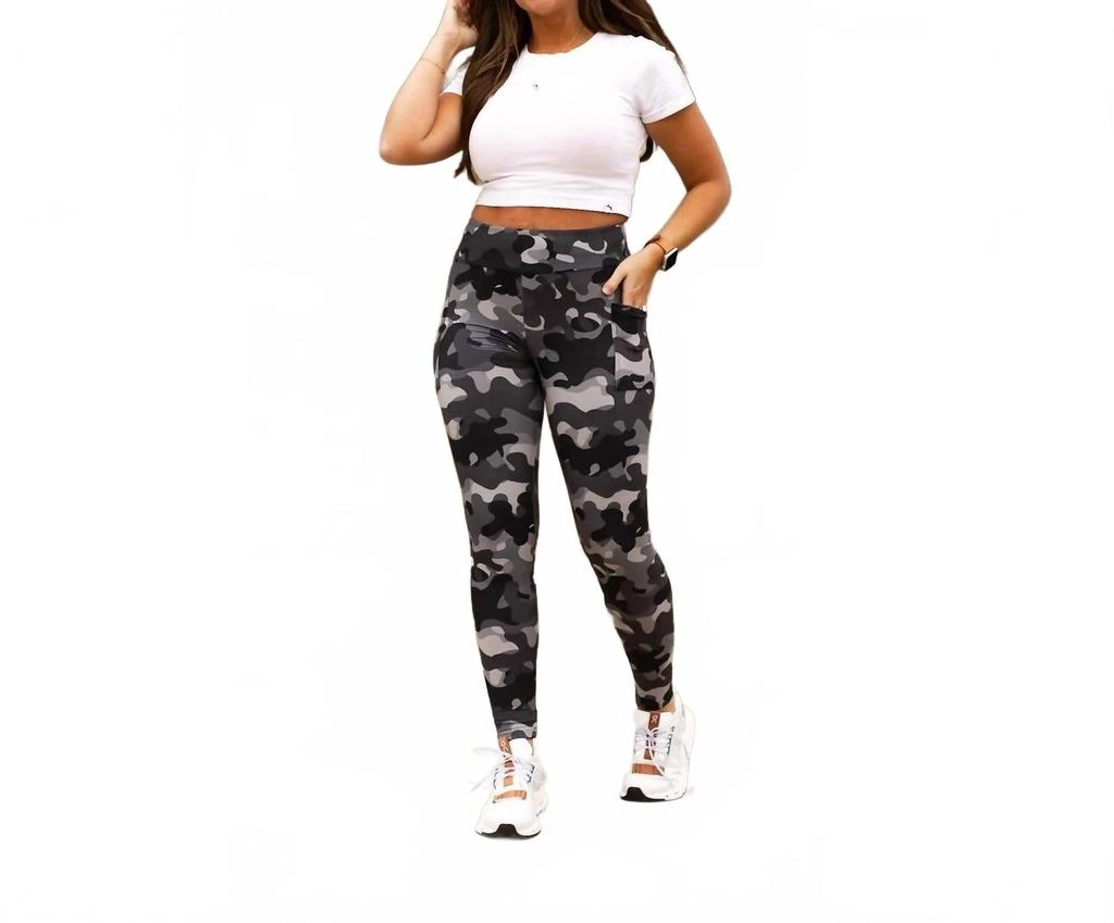 Julia Rose Charlie Full-Length Leggings In Camo