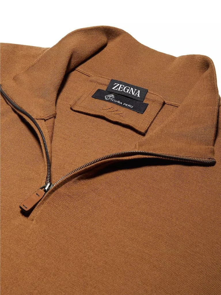 Zegna Zip Mock Neck Sweater 4