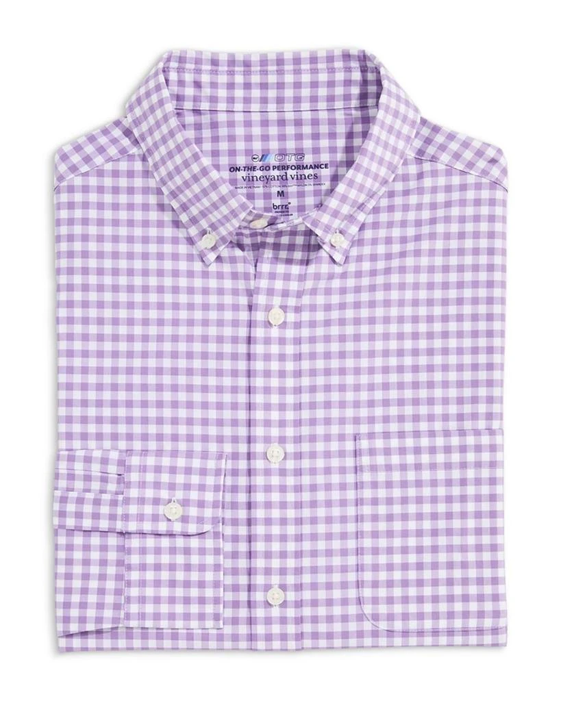 Vineyard Vines Gingham On-The-Go brrr° Classic Fit Shirt 3