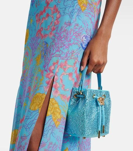 Versace La Medusa Medium embellished bucket bag 2