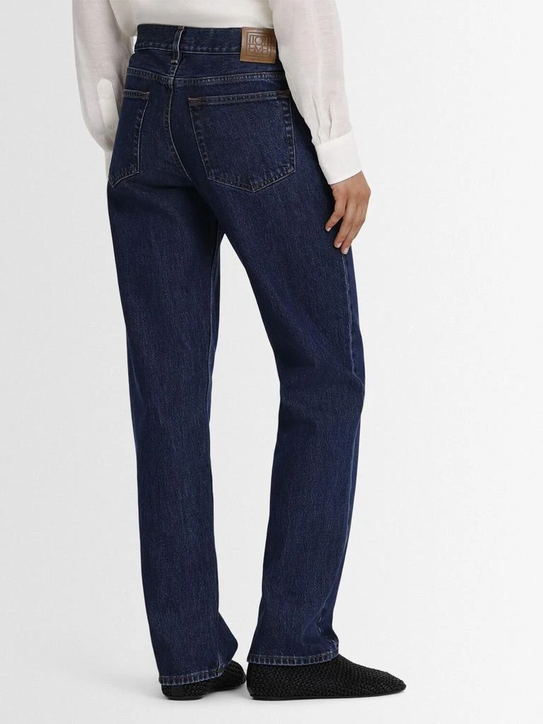 Totême Low Rise Straight Cotton Denim Jeans 2