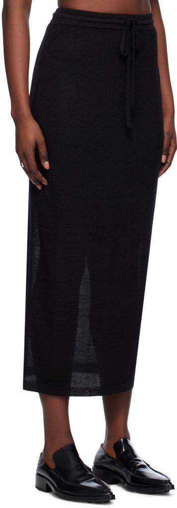 LAUREN MANOOGIAN Black Layer Maxi Skirt