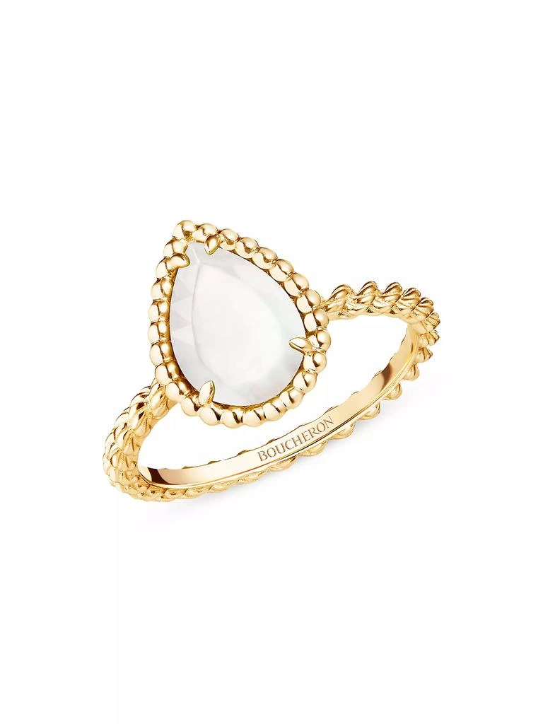 Boucheron Serpent Bohème 18K Yellow Gold & Mother-Of-Pearl Ring 1