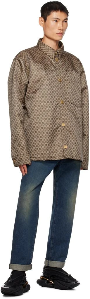 Balmain Brown Padded Jacket 4