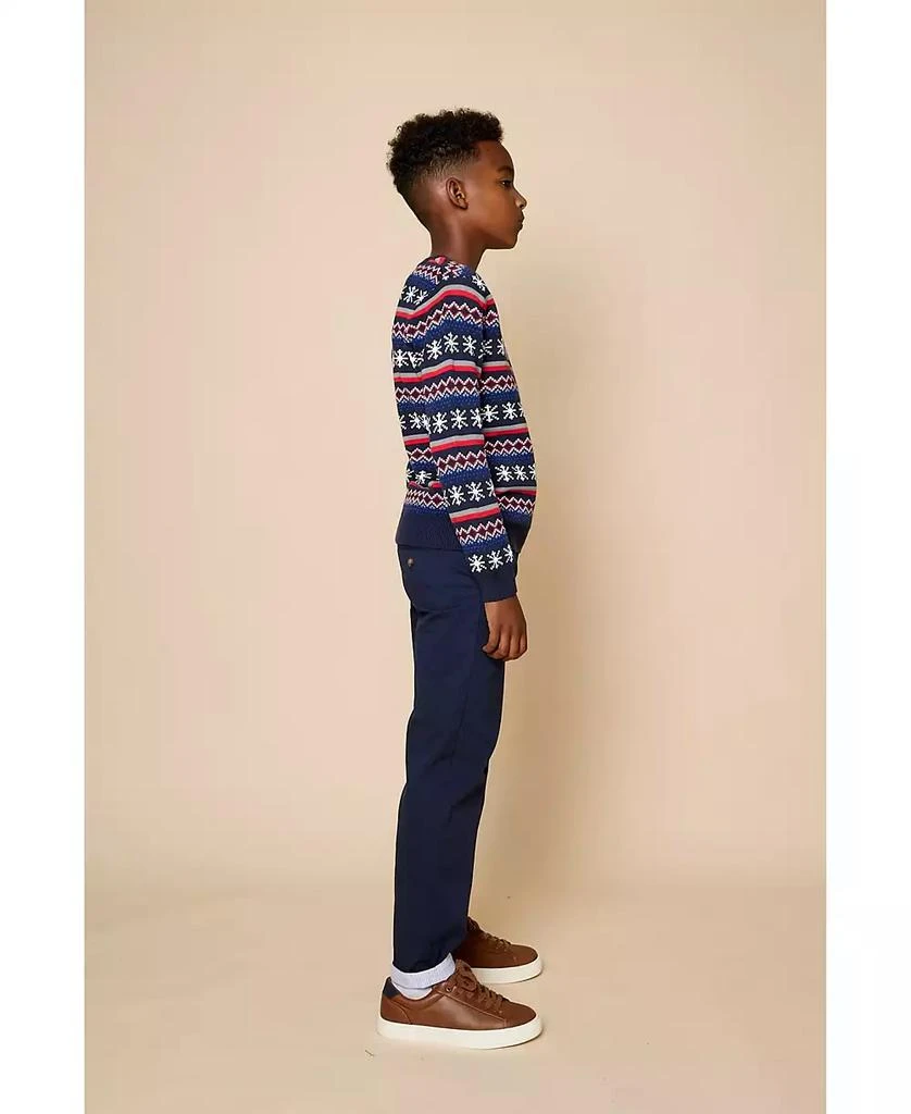 Brooks Brothers Big Boys Holiday Jacquard Sweater 4