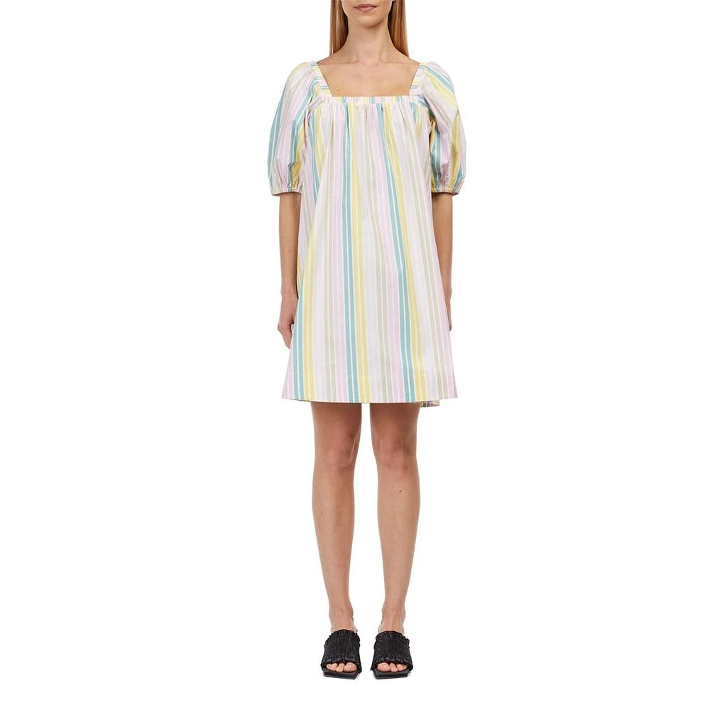 GANNI Stripe Cotton Mini Dress 2