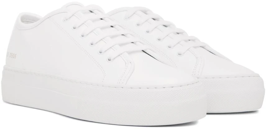 Common Projects White Tournament Super Low Sneakers 4