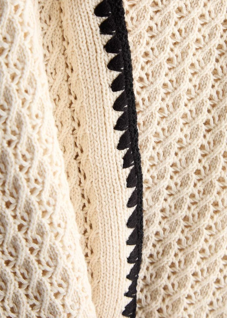 Varley Delaney open-knit cotton vest  5