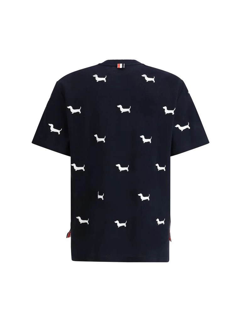 Thom Browne Thom Browne Dog-Embroidered Crewneck T-Shirt 2