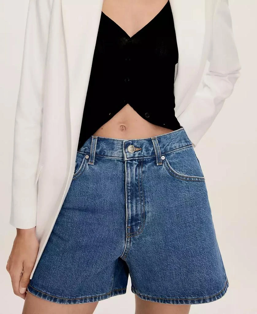 Mango Women's High-Rise Denim Shorts 6