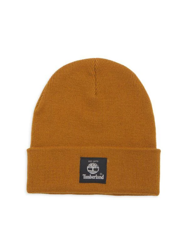 Timberland Logo Folded Cuff Beanie 1