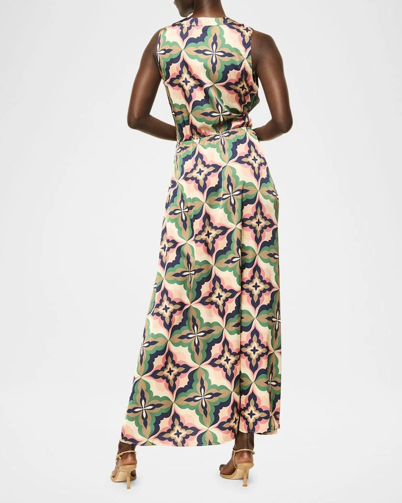 MISA Anabella Mosaic Tile Maxi Dress 3