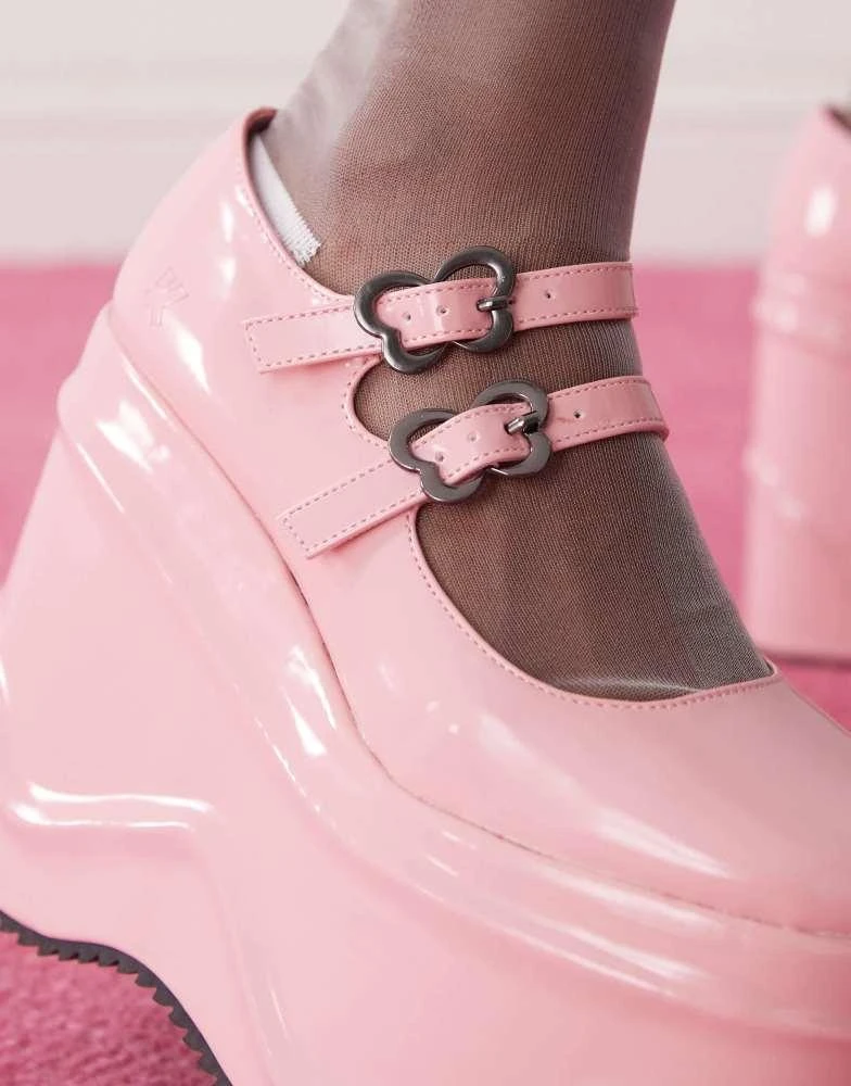 Koi Footwear Koi Good Fairy Princess Mega Platform Mary Janes - Pink 3