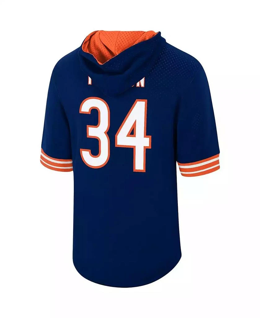 Mitchell and Ness Men's Walter Payton Navy Chicago Bears Retired Player Mesh Name and Number Hoodie T-shirt 5