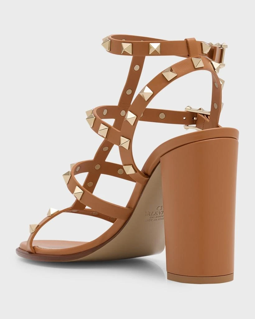 Valentino Rockstud Caged T-Strap Leather Sandals 4