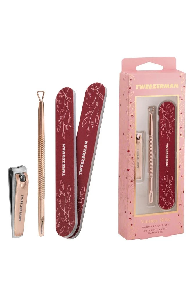 Tweezerman Vintage Rose Manicure Gift Set $27 Value