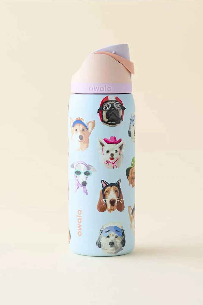 Owala Owala UO Exclusive Dog Collage FreeSip 32 oz Water Bottle