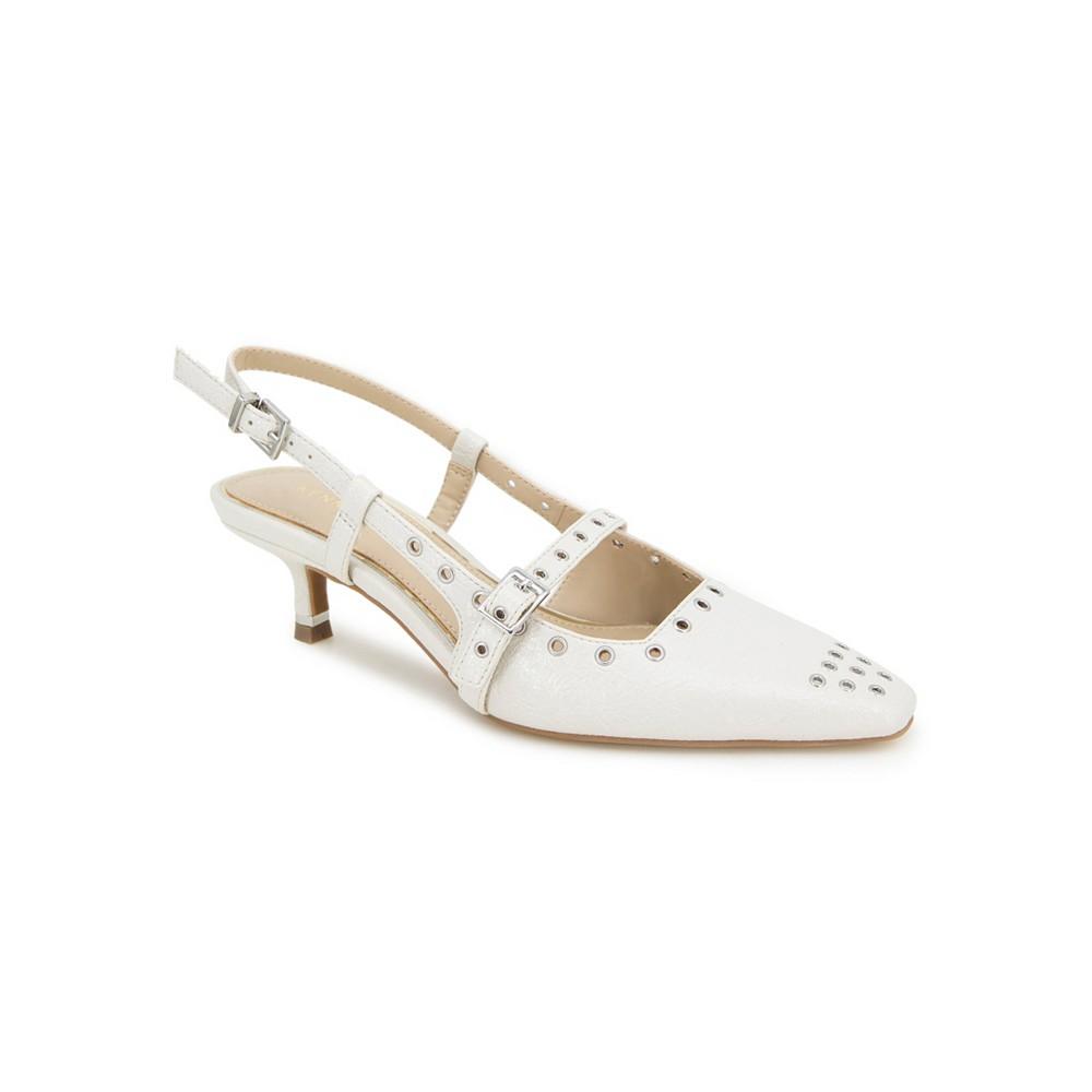 Kenneth Cole New York Women's Martha Eyelet Kitten Heel Pumps