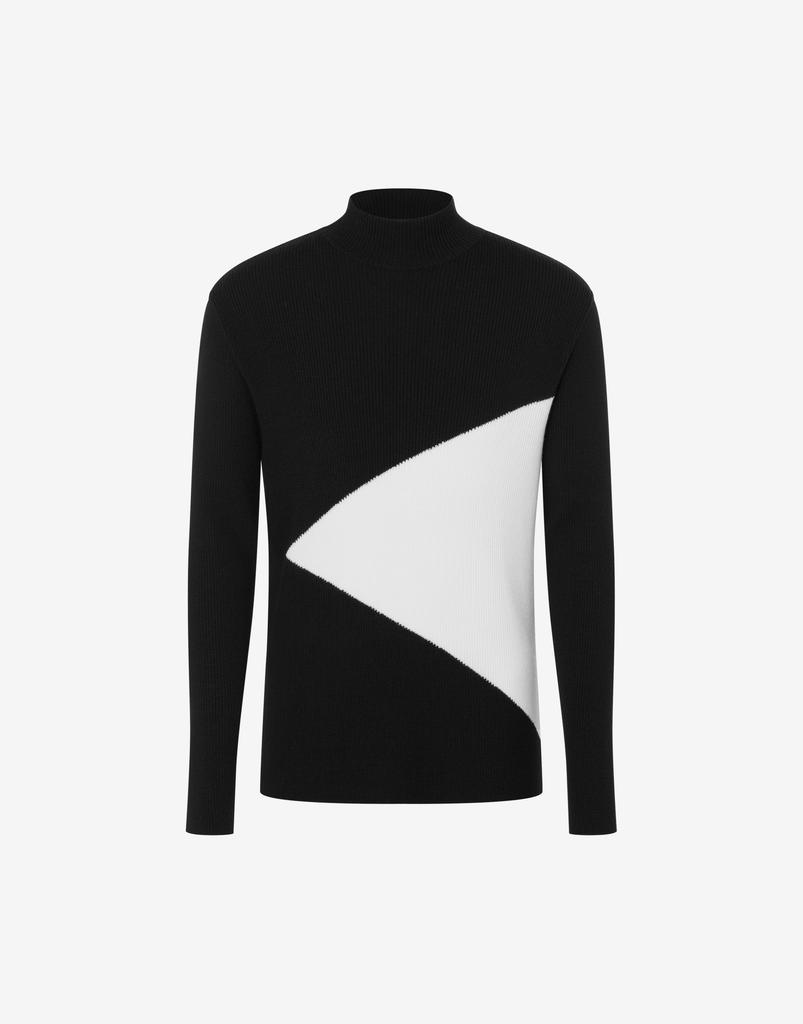 Moschino Moschino Graphic Turtle-neck Sweater
