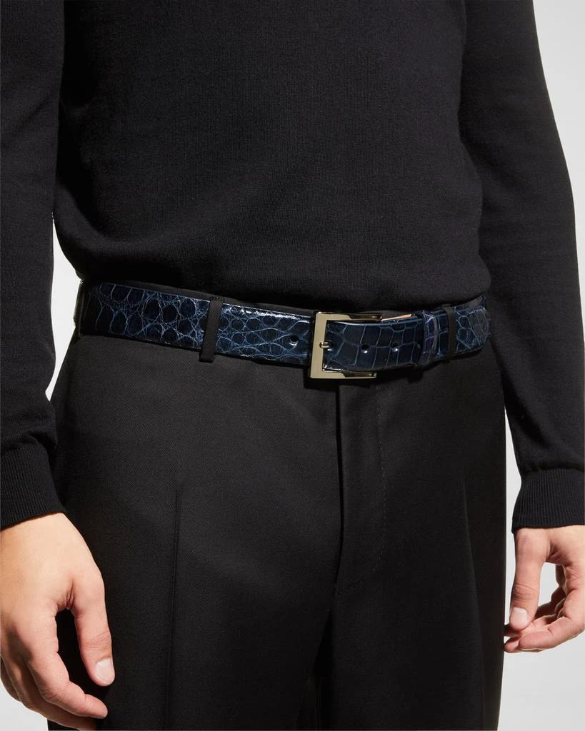 W. Kleinberg Men's American Alligator Belt 2