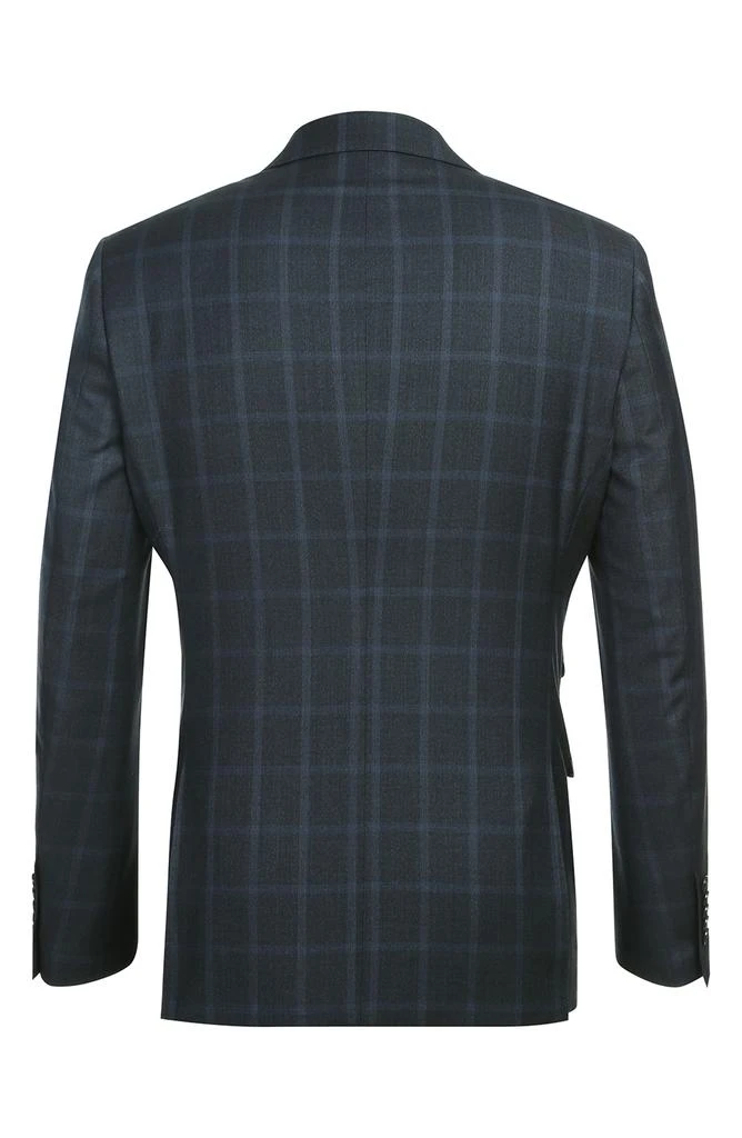 English Laundry Plaid Trim Fit Wool Blend Two-Piece Suit 8