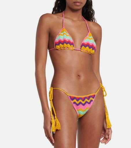 ANNA KOSTUROVA Crochet cotton bikini bottom