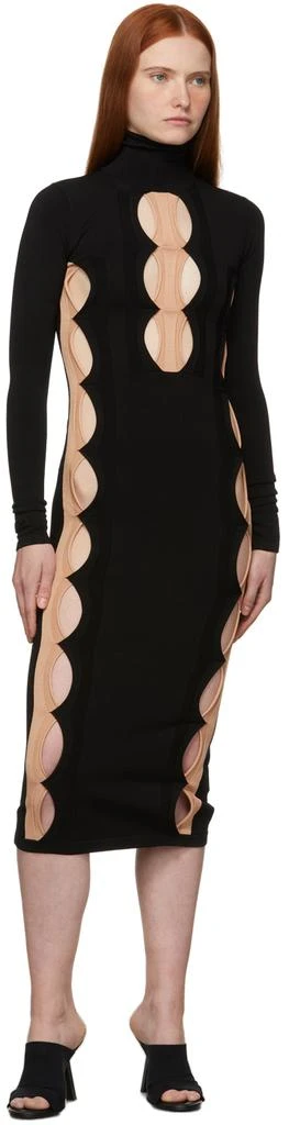 Dion Lee Black Double Hosiery Dress 4