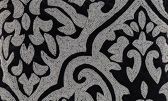 Parkland Carmela Beaded Velvet Throw Pillow 7