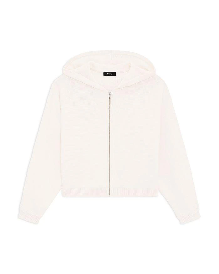 Theory Zip-Up Hoodie in Rounded Cotton Blend 7