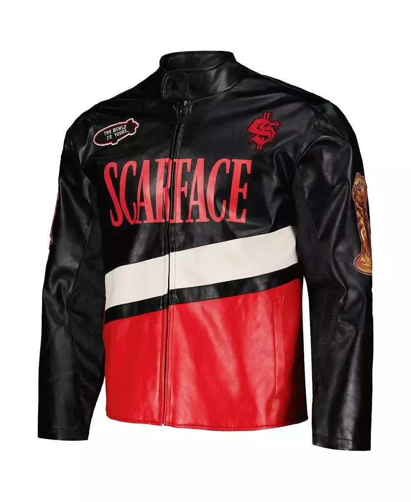 Reason Men's and Women's Black Scarface Moto Full-Zip Jacket 3