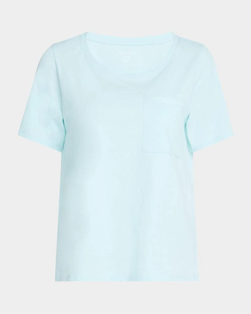 Eileen Fisher Missy Scoop-Neck Pocket Tee 1