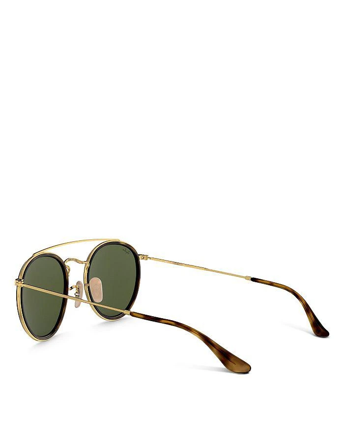 Ray-Ban Icons Brow Bar Round Sunglasses, 51mm 13