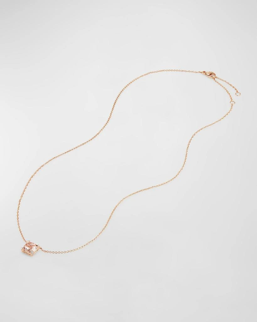 David Yurman Chatelaine 18k Rose Gold Necklace w/ Morganite, 18" 3