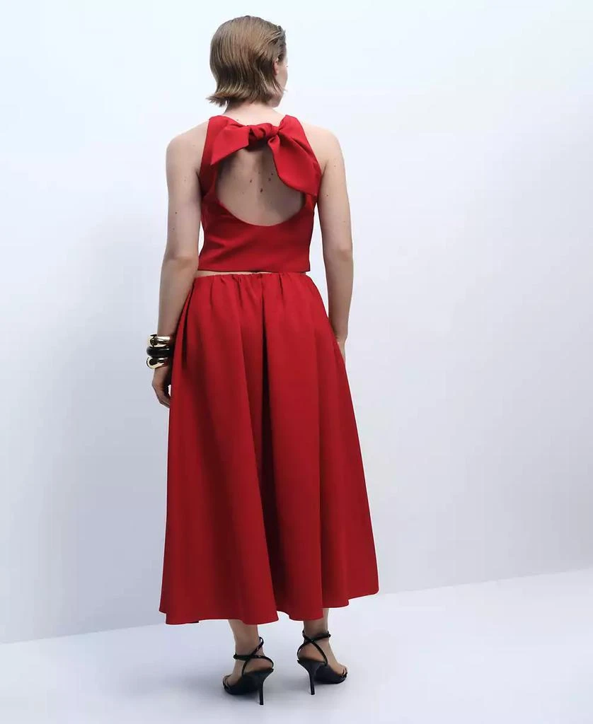Mango Women's Gathered Waist Long Skirts 3