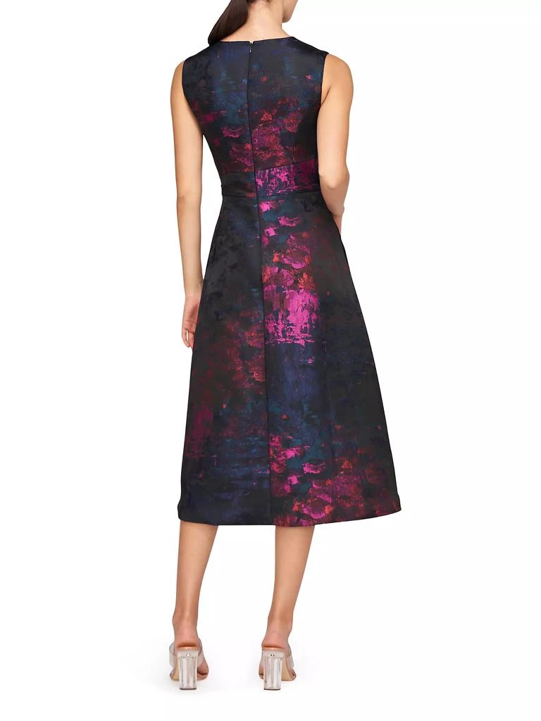 Kay Unger Beckett Monet Jacquard Midi-Dress 5