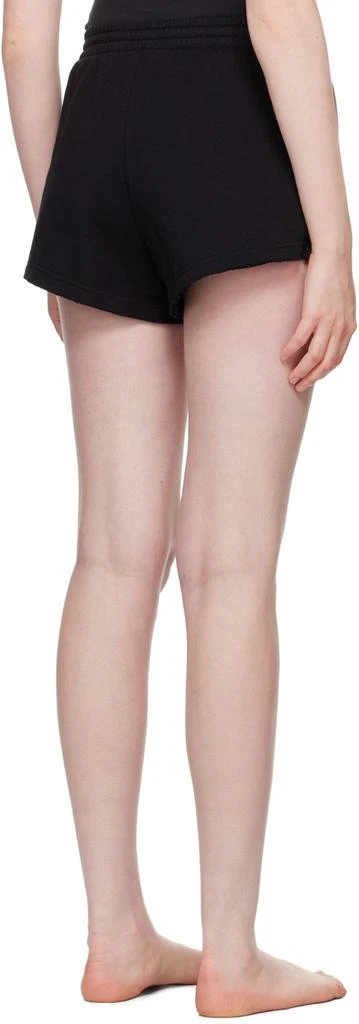SKIMS Black Cotton Fleece Shorts 3