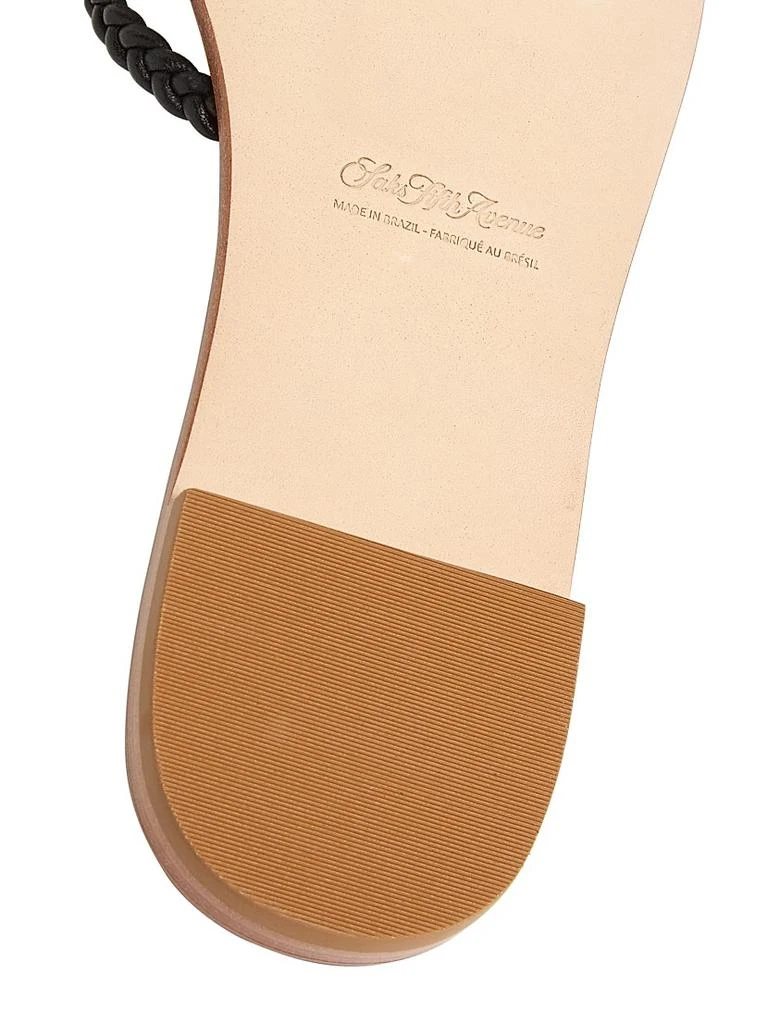 Saks Fifth Avenue Deluxe Nappa Leather Sandals 6