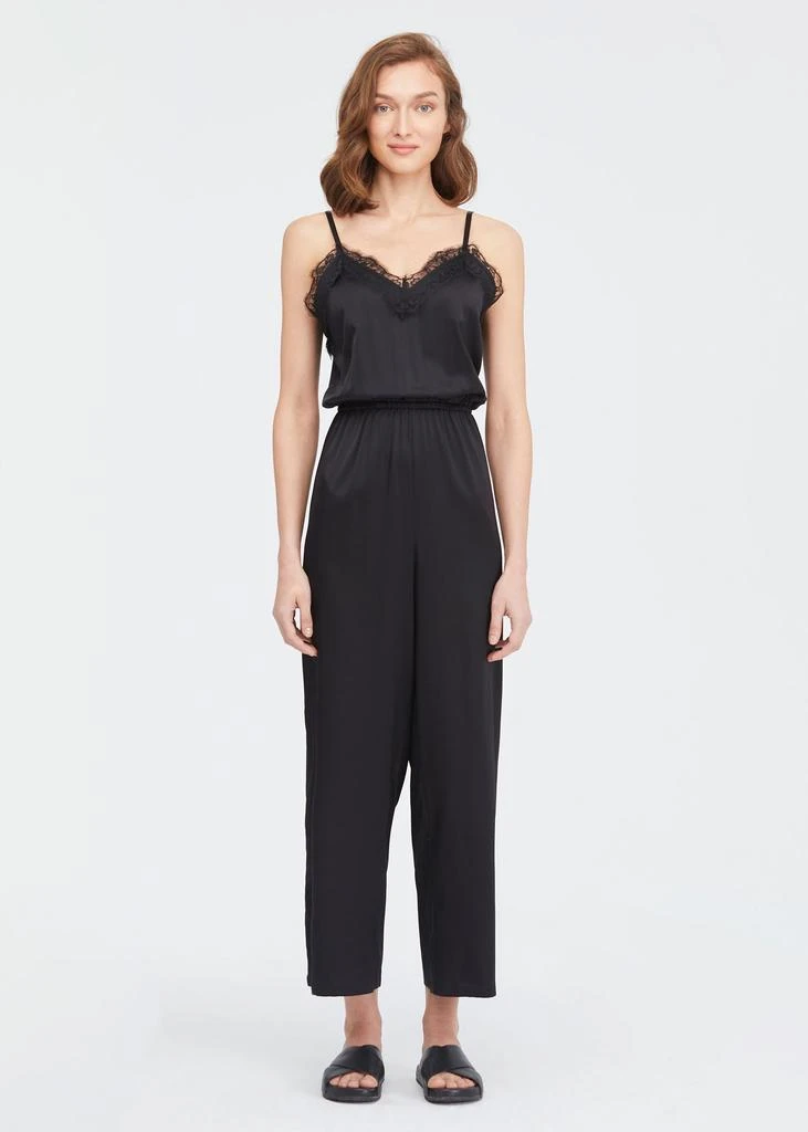 LILYSILK Lace Trimmed Silk Jumpsuit 3