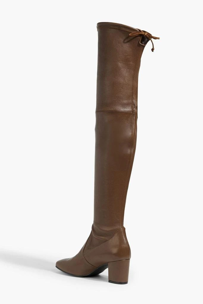 Stuart Weitzman Genna 60 City glossed-leather thigh boots 3