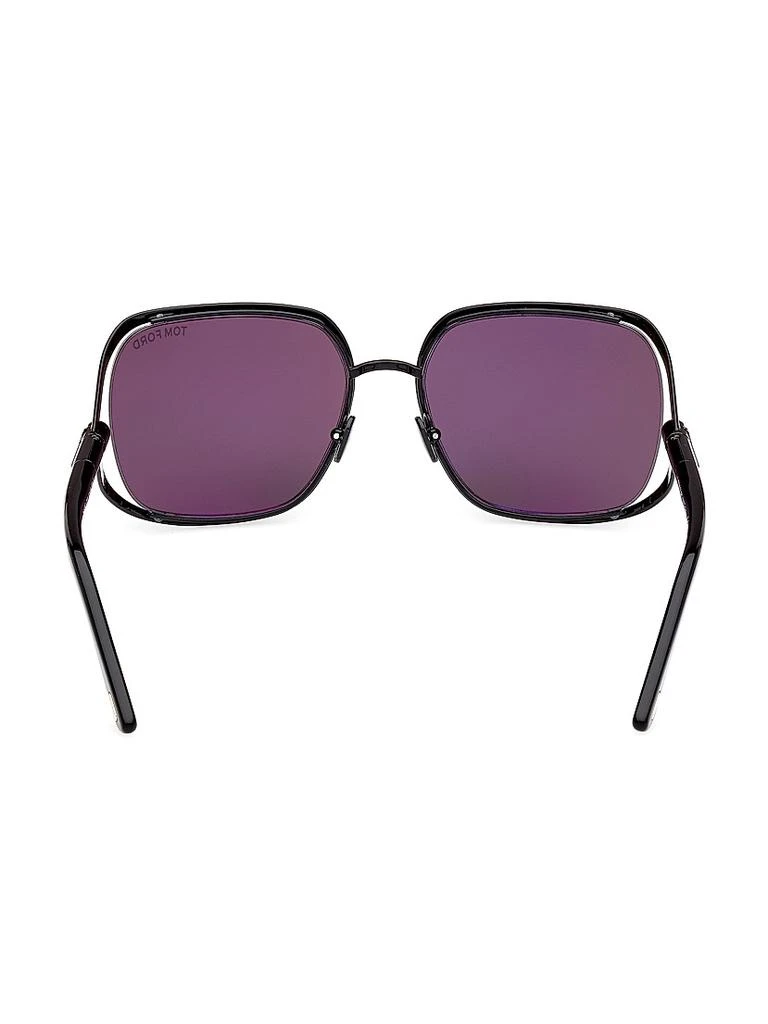 Brand New Tom Ford Goldie Square Sunglasses Msrp $630 TOM FORD Goldie 60MM Aviator Sunglasses | Saks Fifth Avenue main image 2