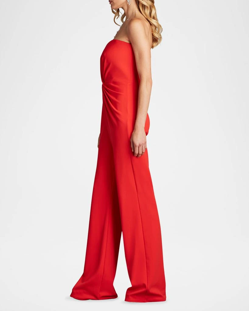 Tadashi Shoji Strapless Twist-Front Crepe Jumpsuit 4