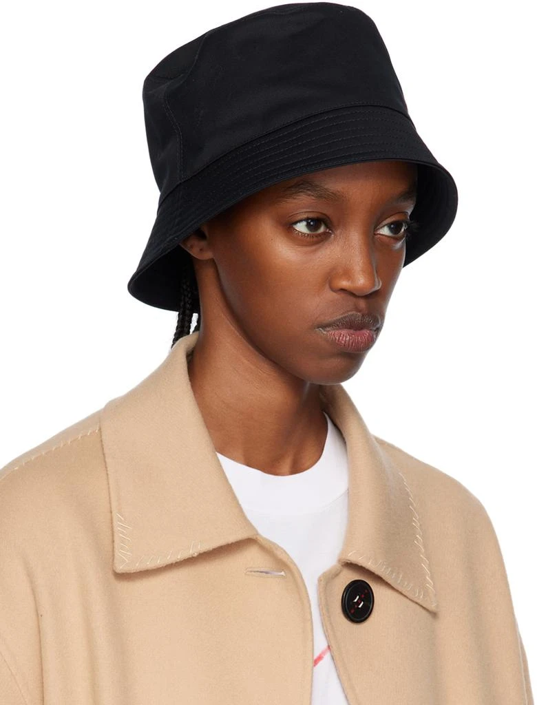 Marni Black Embroidered Logo Bucket Hat 2