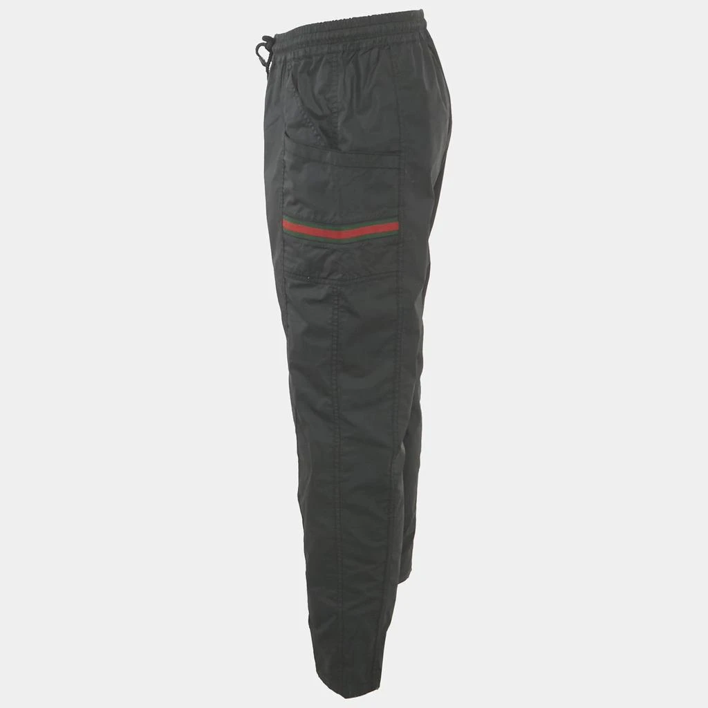 Gucci Gucci Black Web Trim Cotton Jogger Pants L 2